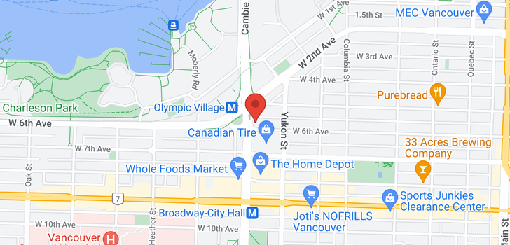 map of 501 495 W 6TH AVENUE